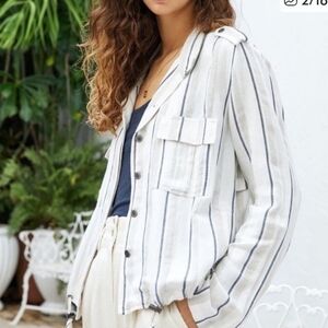 Rails Rowen Coco Stripe Utility Jacket